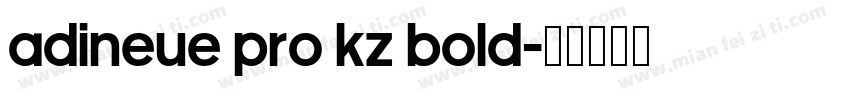 adineue PRO KZ Bold字体转换